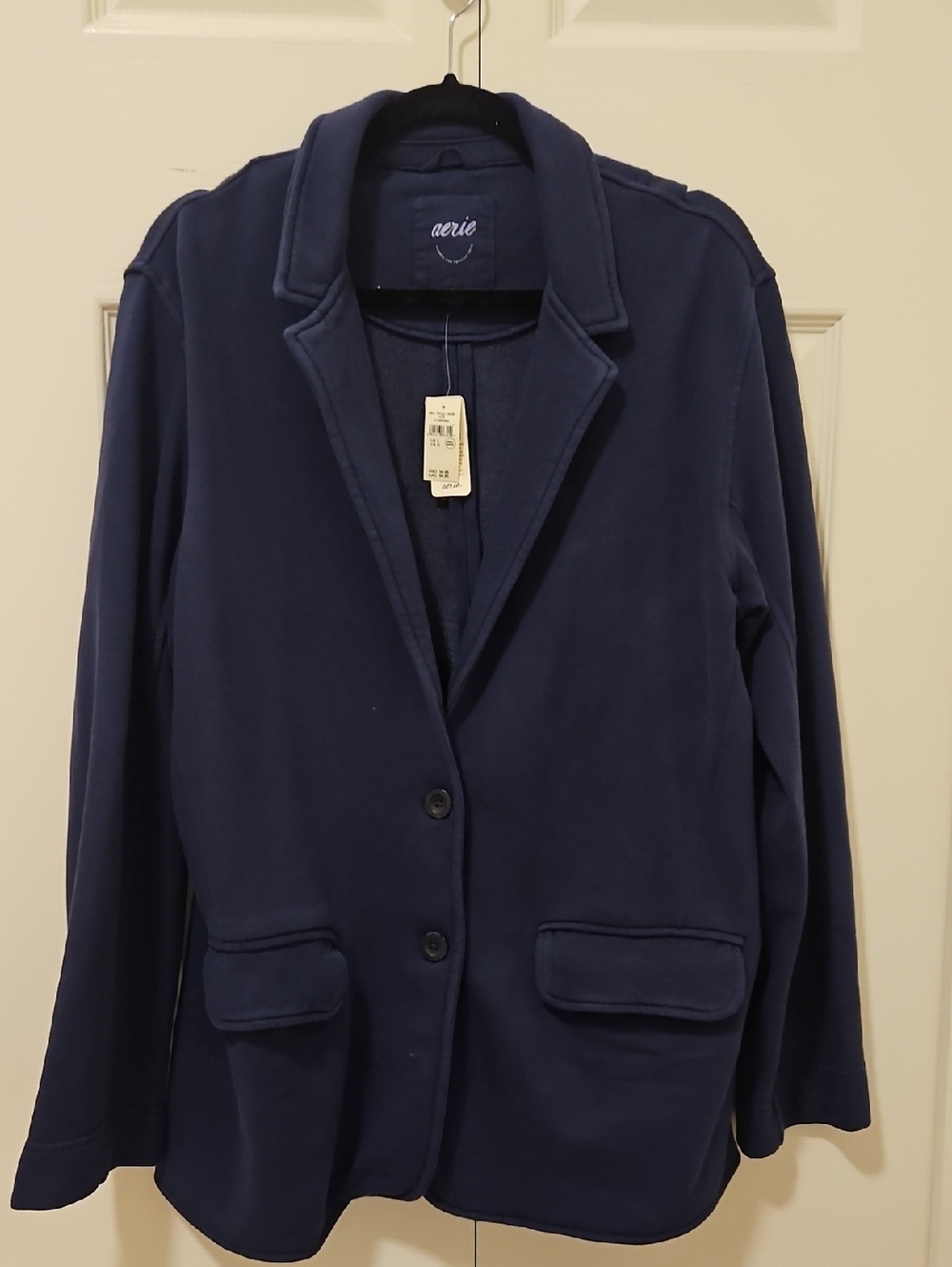 Aerie Navy Blazer-Style Jacket for Women